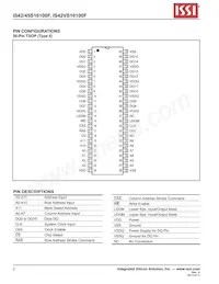 IS42S16100F-7TL-TR Datenblatt Seite 2