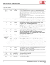 IS42S16100F-7TL-TR Datasheet Pagina 4