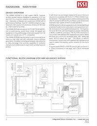 IS42S16160B-6BLI-TR Datasheet Page 2