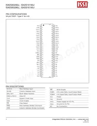 IS42S16160J-6TI Datasheet Pagina 4