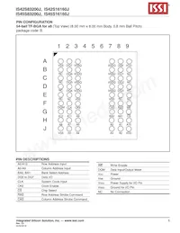 IS42S16160J-6TI Datasheet Page 5