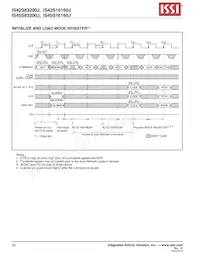 IS42S16160J-6TI Datasheet Pagina 22