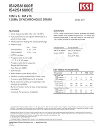 IS42S16800E-7TL-TR Datasheet Copertura