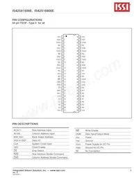 IS42S16800E-7TL-TR Datasheet Pagina 3