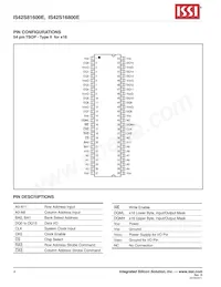 IS42S16800E-7TL-TR Datasheet Pagina 4