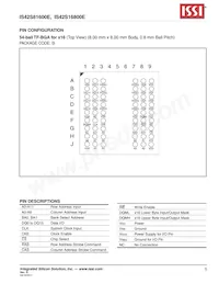 IS42S16800E-7TL-TR Datasheet Pagina 5