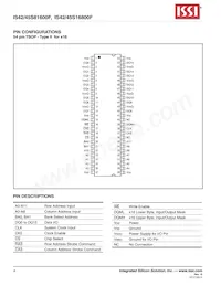 IS42S16800F-7BI Datasheet Pagina 4