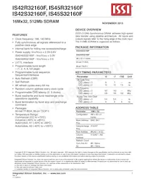 IS42S32160F-75ETLI Datasheet Copertura