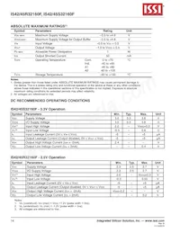 IS42S32160F-75ETLI Datasheet Pagina 14