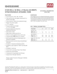 IS42S32200E-7TL-TR Datenblatt Cover