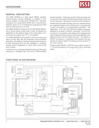 IS42S32200E-7TL-TR Datasheet Pagina 2