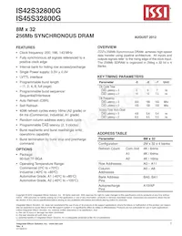 IS42S32800G-7BI Datenblatt Cover