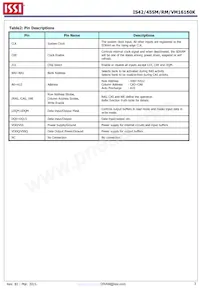 IS42SM16160K-6BLI Datasheet Page 3