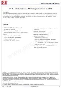 IS42SM16320E-6BLI Datasheet Cover