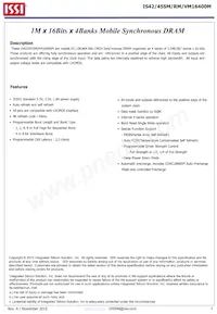 IS42SM16400M-6BLI Datasheet Copertura