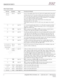 IS42VS16100C1-10TLI-TR Datasheet Pagina 2