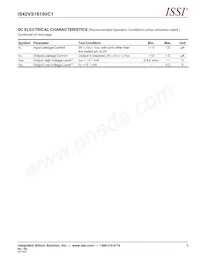 IS42VS16100C1-10TLI-TR Datasheet Pagina 5