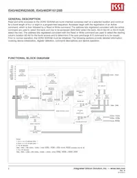 IS43DR82560B-3DBL Datasheet Pagina 2