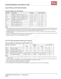 IS43DR82560B-3DBL Datasheet Pagina 7