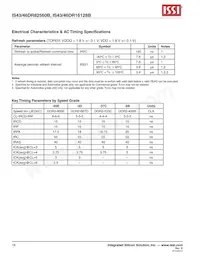 IS43DR82560B-3DBL Datasheet Pagina 16