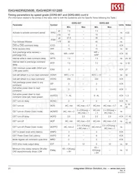 IS43DR82560B-3DBL Datenblatt Seite 20