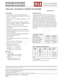 IS43LD32320C-18BLI Datasheet Copertura