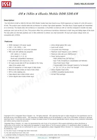 IS43LR16160F-6BL-TR Datasheet Copertura