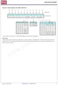 IS43LR16200D-6BLI數據表 頁面 6