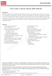 IS43LR32800F-6BL-TR Datasheet Copertura