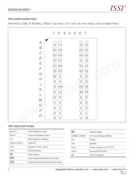 IS45S16100C1-7BLA1-TR數據表 頁面 2