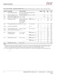 IS45S16100C1-7BLA1-TR Datenblatt Seite 6