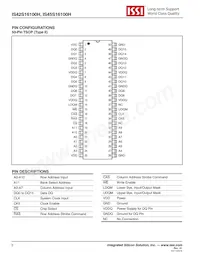 IS45S16100H-7BLA2 Datasheet Pagina 2