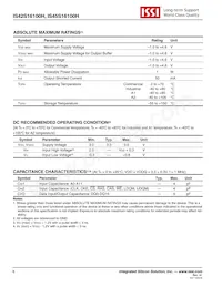 IS45S16100H-7BLA2 Datenblatt Seite 6