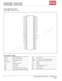 IS45S16160D-7TLA2-TR Datasheet Pagina 4