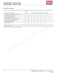 IS45S16160D-7TLA2-TR Datasheet Page 10