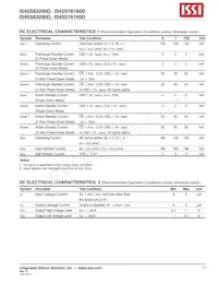 IS45S16160D-7TLA2-TR Datenblatt Seite 17