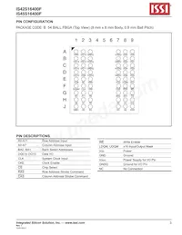 IS45S16400F-7BLA2-TR Datasheet Pagina 3