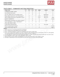 IS45S16400F-7BLA2-TR Datenblatt Seite 8