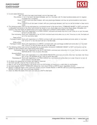 IS45S16400F-7BLA2-TR Datasheet Page 10
