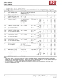 IS45S16400F-7BLA2-TR Datasheet Page 14