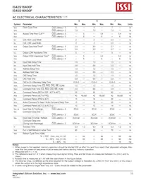 IS45S16400F-7BLA2-TR Datasheet Page 15