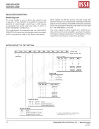 IS45S16400F-7BLA2-TR數據表 頁面 18