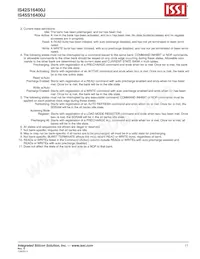 IS45S16400J-6TLA2-TR Datasheet Pagina 11