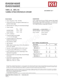 IS45S16800E-7TLA2-TR Datasheet Copertura