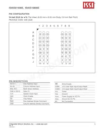 IS45S16800E-7TLA2-TR Datasheet Pagina 5