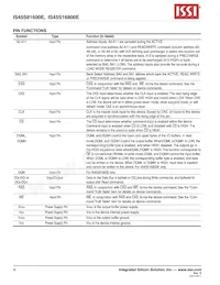 IS45S16800E-7TLA2-TR Datasheet Pagina 6