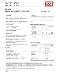 IS45S32400E-7TLA2-TR Datenblatt Cover