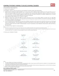 IS49NLS18160-33WBLI Datenblatt Seite 12