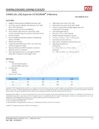 IS49NLS96400-33BLI Datasheet Cover