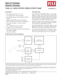 IS61C1024AL-12TI-TR Datenblatt Cover